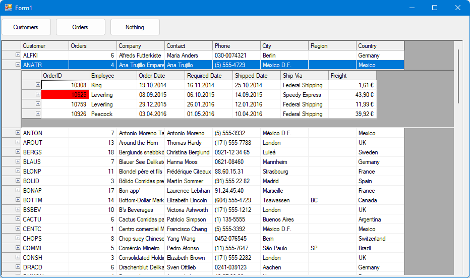 Flexgrid Header Merging In Vb Winforms Edition Componentone Studio My