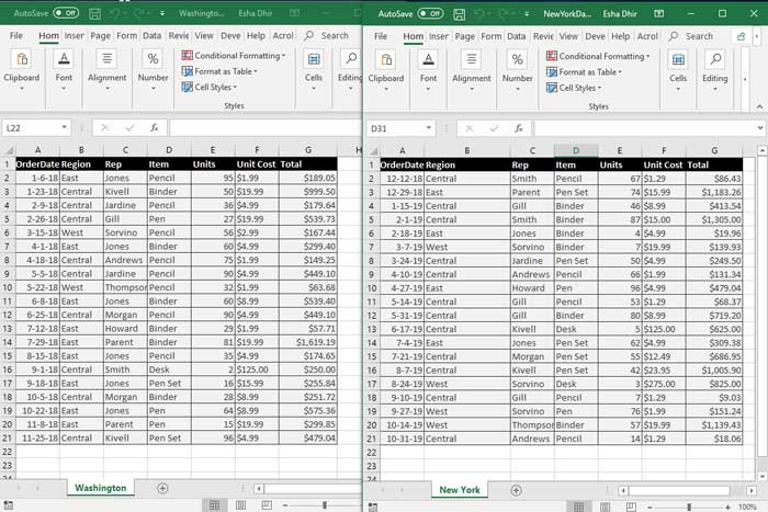 Excel 통합 문서 