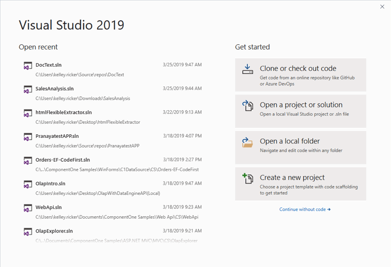 visual studio 2019 remote development