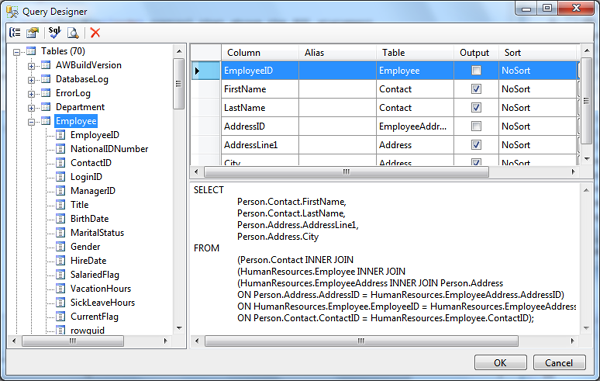 A Visual Sql Query Designer 7235