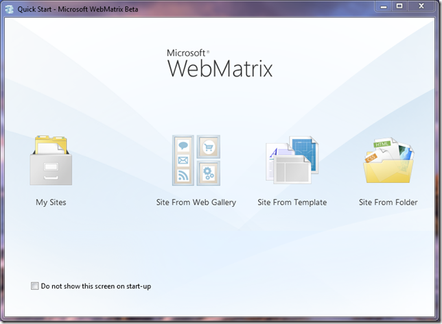 microsoft webmatrix get data from database