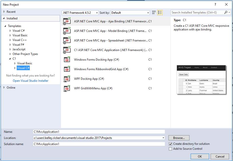 Project Templates for WPF