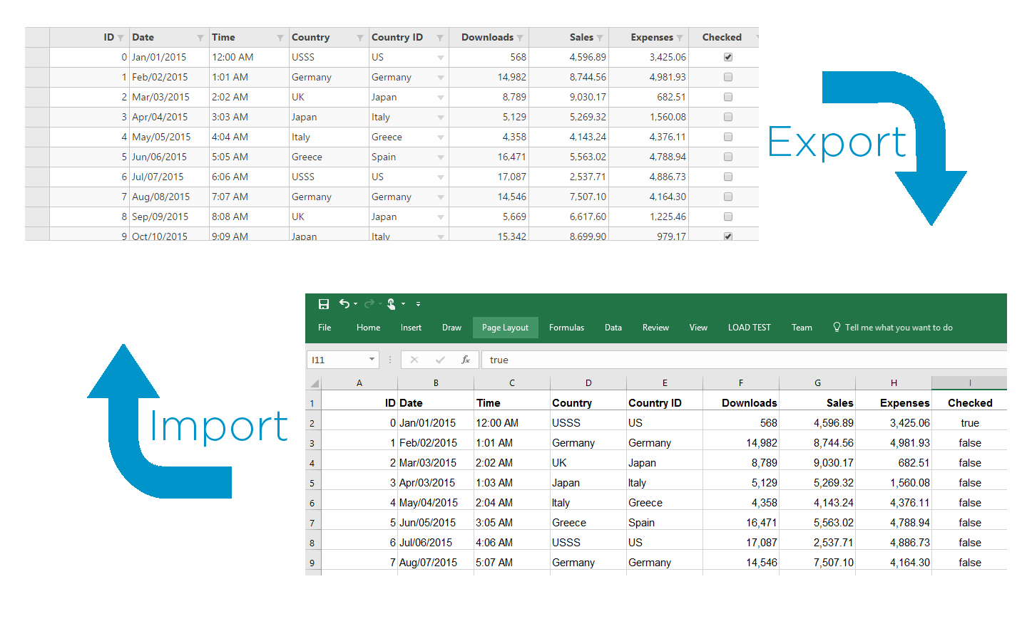 Import/Export Excel Files in Angular 2