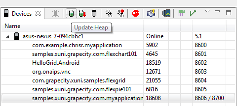 Tracking Memory Allocation with DDMS and Android Studio