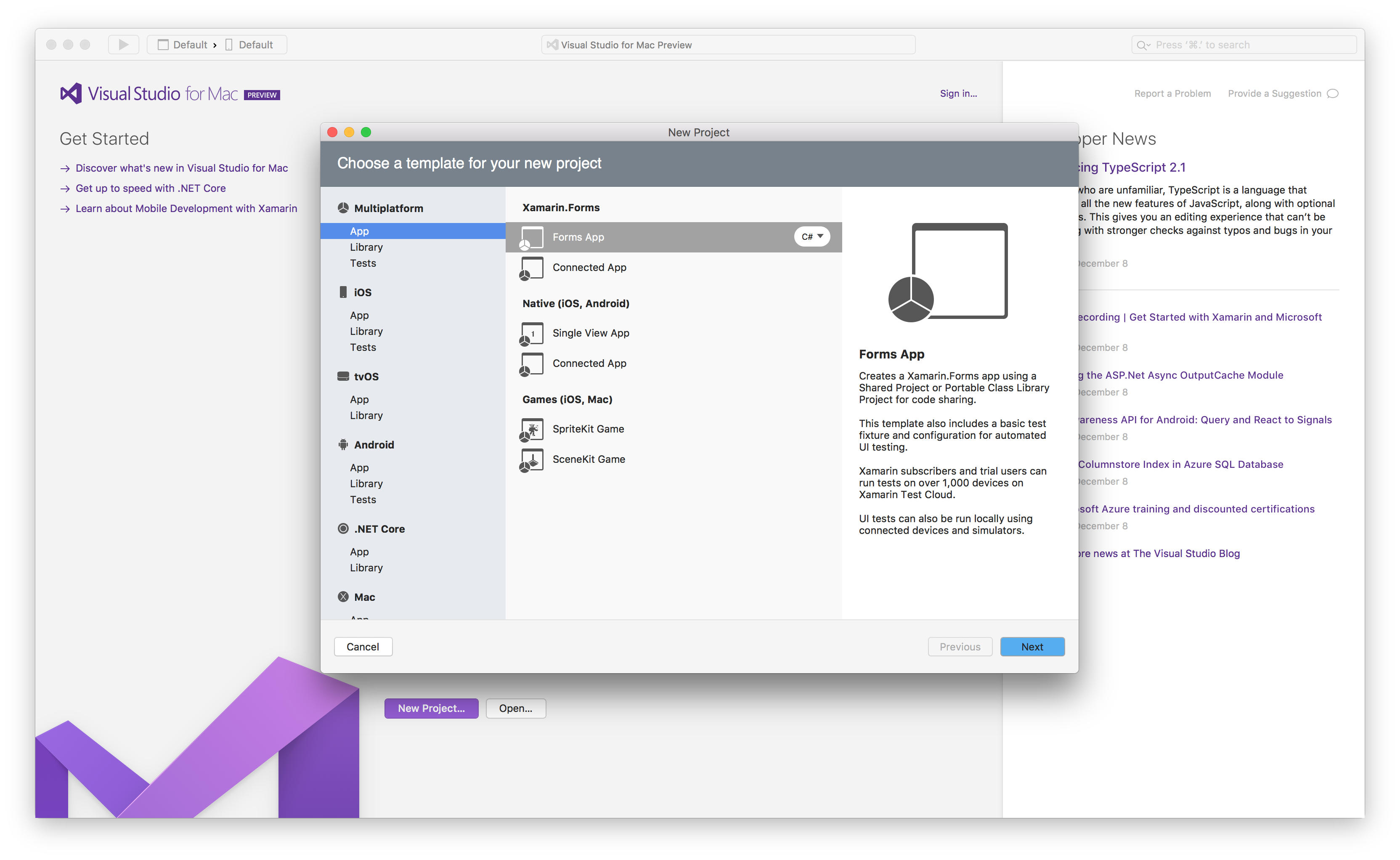 Getting Started with Xuni and Visual Studio for Mac