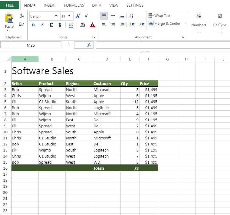 Simplifying Calculations Using Excel Array Formulas In A Javascript Spreadsheet Spread 7589