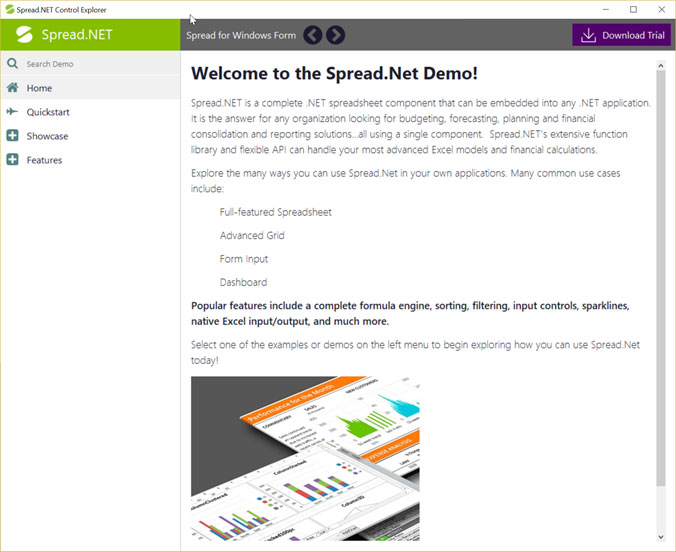 Spread.NET 12 SP1 Windows Forms VB.NET Samples