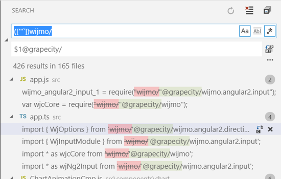 Wijmo NPM Package Changes