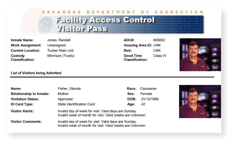 Visitor's Pass